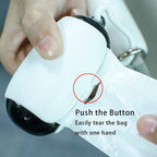 Dog Poop Bag Dispenser | Space Capsule Design | Leash Clip & Carabiner Hook Included