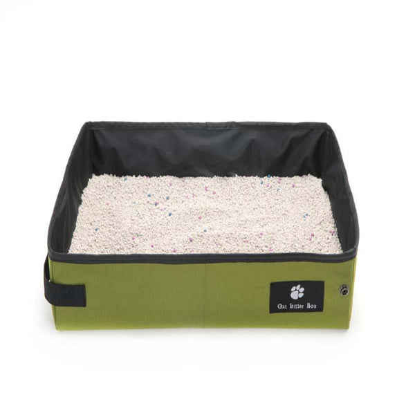 Portable Travel Cat Litter Box | Foldable & Waterproof | For Trips, Camping & On-the-Go