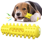 Dog Dental Chew Toy | Teeth Cleaning Squeaky Rubber Toy for Puppies & Dogs