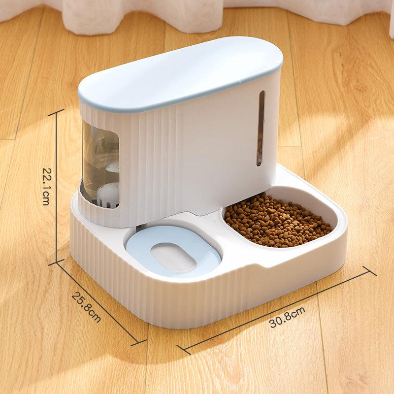 Pet Oasis: Automatic Feeder & Fresh Water Fountain Combo
