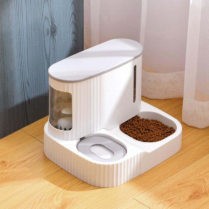 Pet Oasis: Automatic Feeder & Fresh Water Fountain Combo