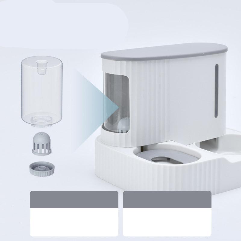 Pet Oasis: Automatic Feeder & Fresh Water Fountain Combo