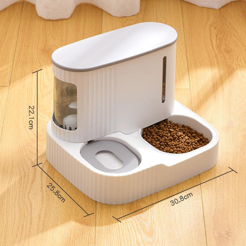 Pet Oasis: Automatic Feeder & Fresh Water Fountain Combo