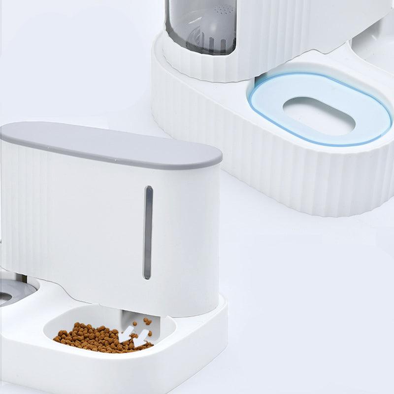Pet Oasis: Automatic Feeder & Fresh Water Fountain Combo