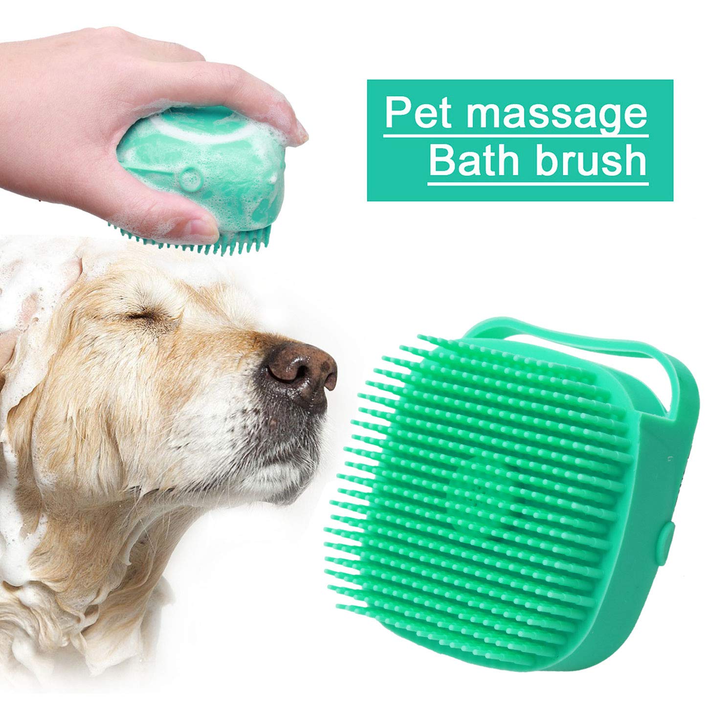 The AquaPaw Spa Scrubber: 2-in-1 Shampoo Dispenser & Massage Brush