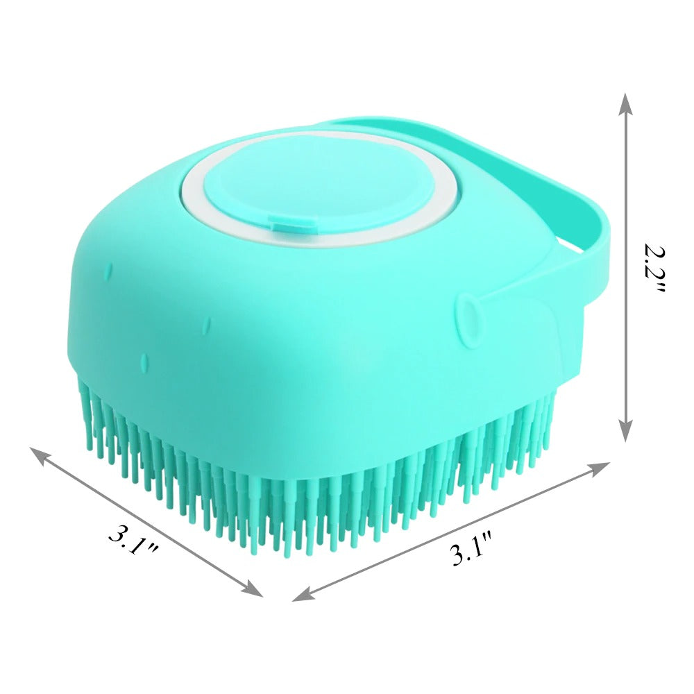 The AquaPaw Spa Scrubber: 2-in-1 Shampoo Dispenser & Massage Brush
