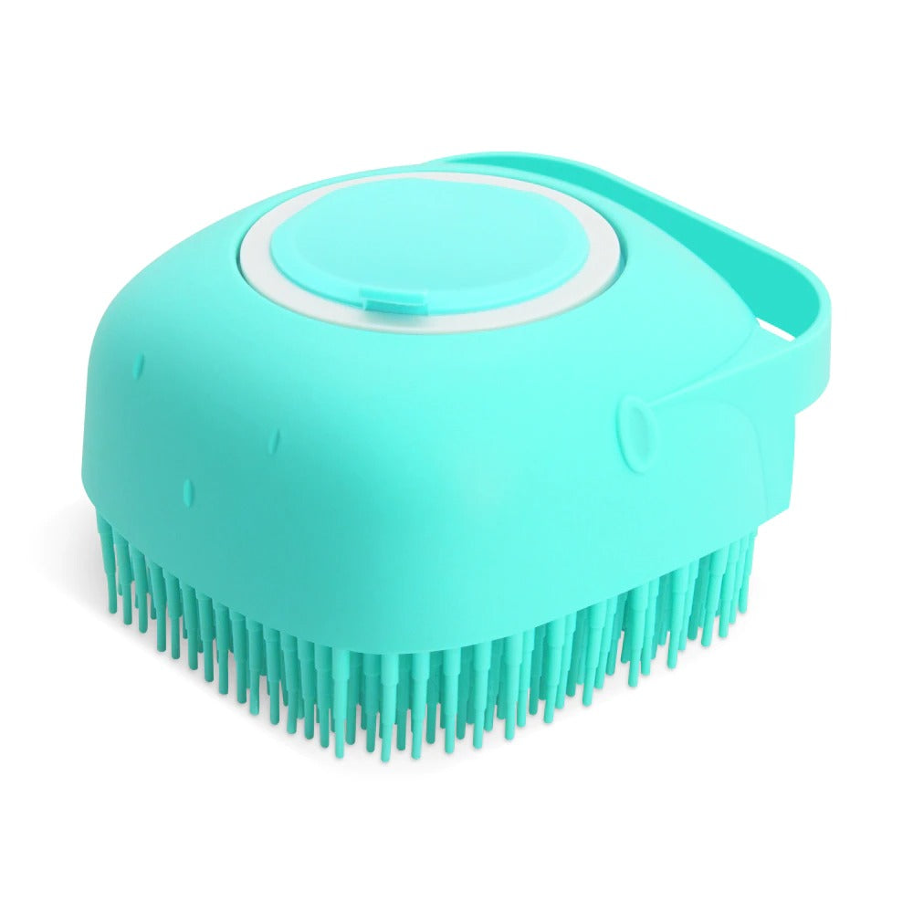 The AquaPaw Spa Scrubber: 2-in-1 Shampoo Dispenser & Massage Brush