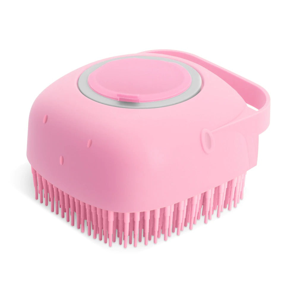 The AquaPaw Spa Scrubber: 2-in-1 Shampoo Dispenser & Massage Brush