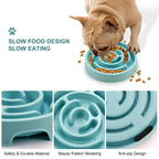 Slow Feeder Bowl for Dogs & Cats | Spiral Maze Anti-Bloat Bowl | Small & Medium Pets