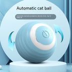 Automatic Cat Ball Toy | Self-Rolling Rechargeable Interactive Ball for Cats | Blue & Pink
