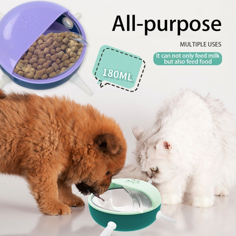 Multi-Teat Silicone Feeder: Self-Feeding Station for Kittens