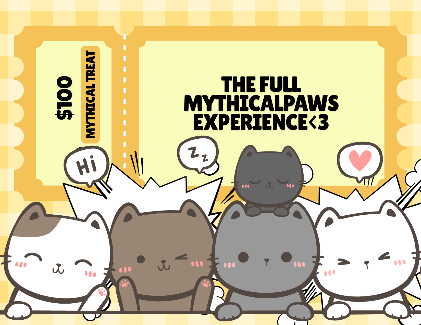 Mythical Paws Digital Treasure Card.