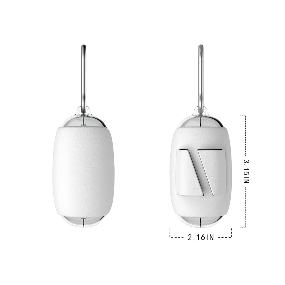 Dog Poop Bag Dispenser | Space Capsule Design | Leash Clip & Carabiner Hook Included