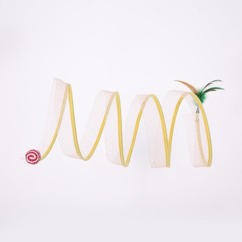 Sleek And Playful Foldable Cat Tunnel Toy Set