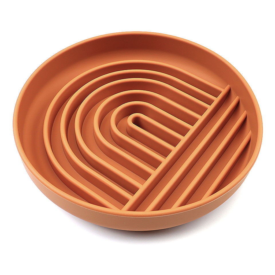 Aesthetic Slow Feeder Dog Bowl | Minimalist Anti-Bloat Bowl for Dogs & Cats | 3 Colours