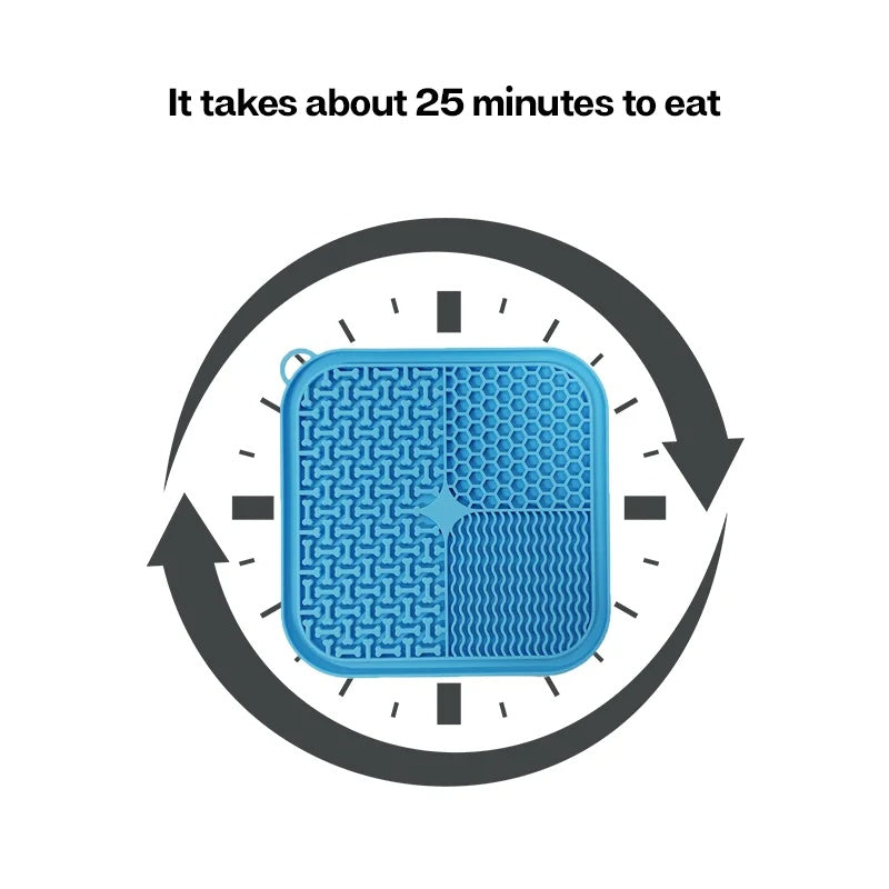 Slow Feed Lick Mat for Dogs & Cats | Calming Silicone Licking Pad with Suction Cups
