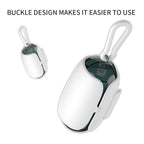 Dog Poop Bag Dispenser | Space Capsule Design | Leash Clip & Carabiner Hook Included