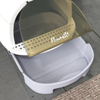 Enclosed Cat Litter Box with Drawer | Hooded Cottage Design | Odor Control & Easy Clean