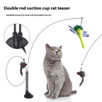DuoPlay Interactive Suction & Handheld Cat Wand