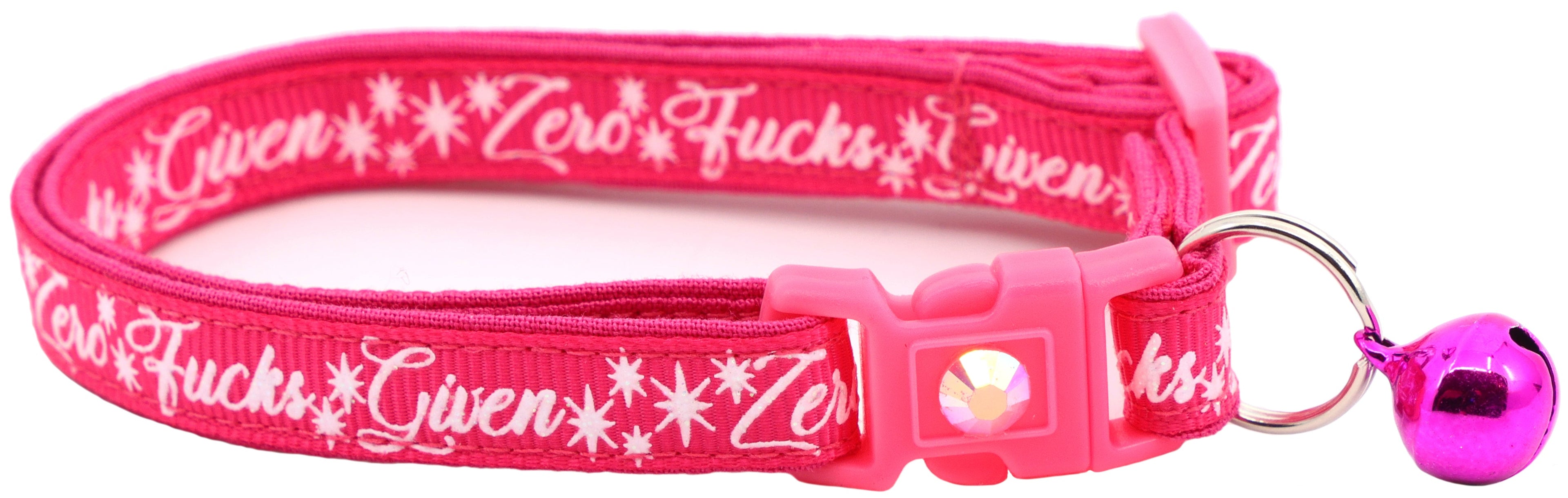 Zero Fucks Given Breakaway Cat Collar