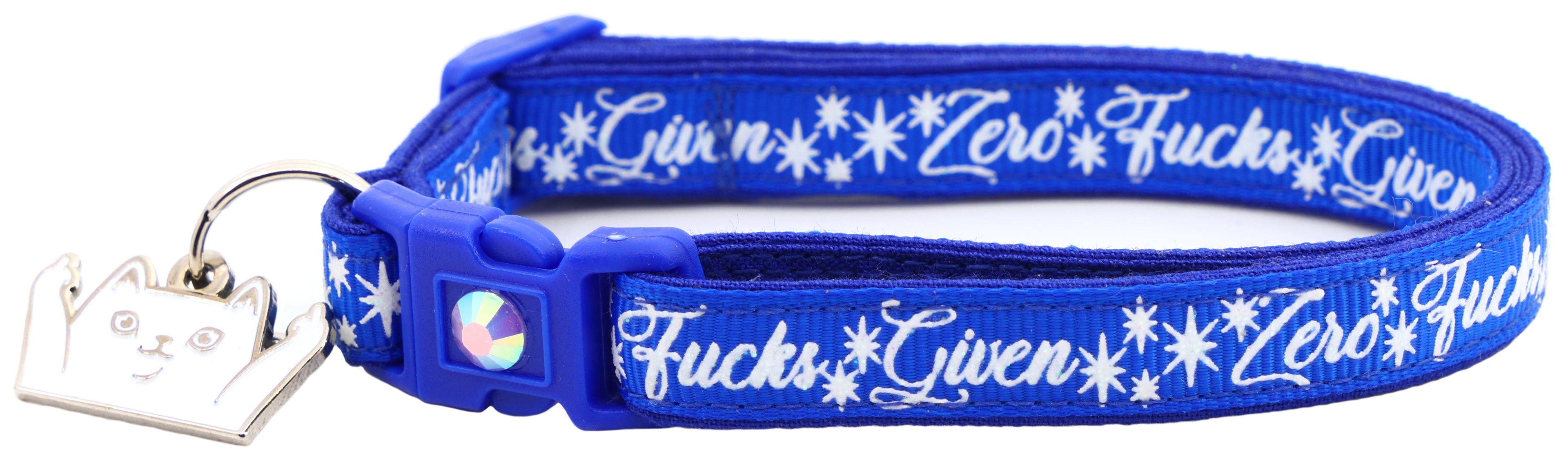 Zero Fucks Given Breakaway Cat Collar