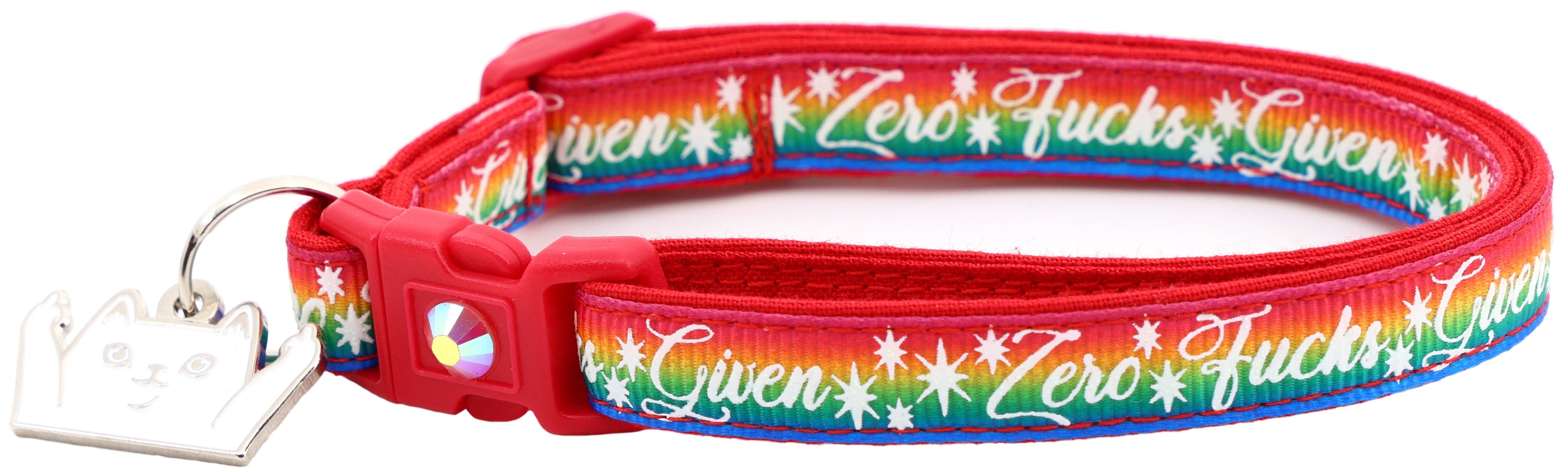 Zero Fucks Given Breakaway Cat Collar