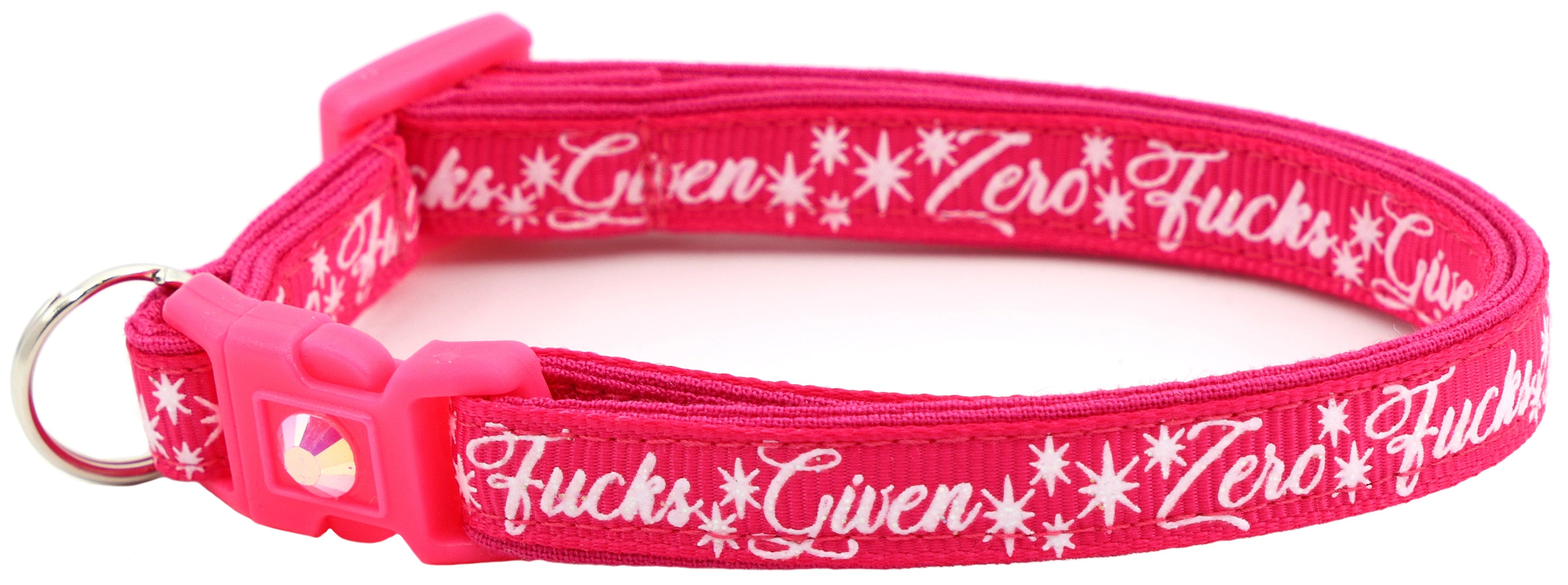 Zero Fucks Given Breakaway Cat Collar