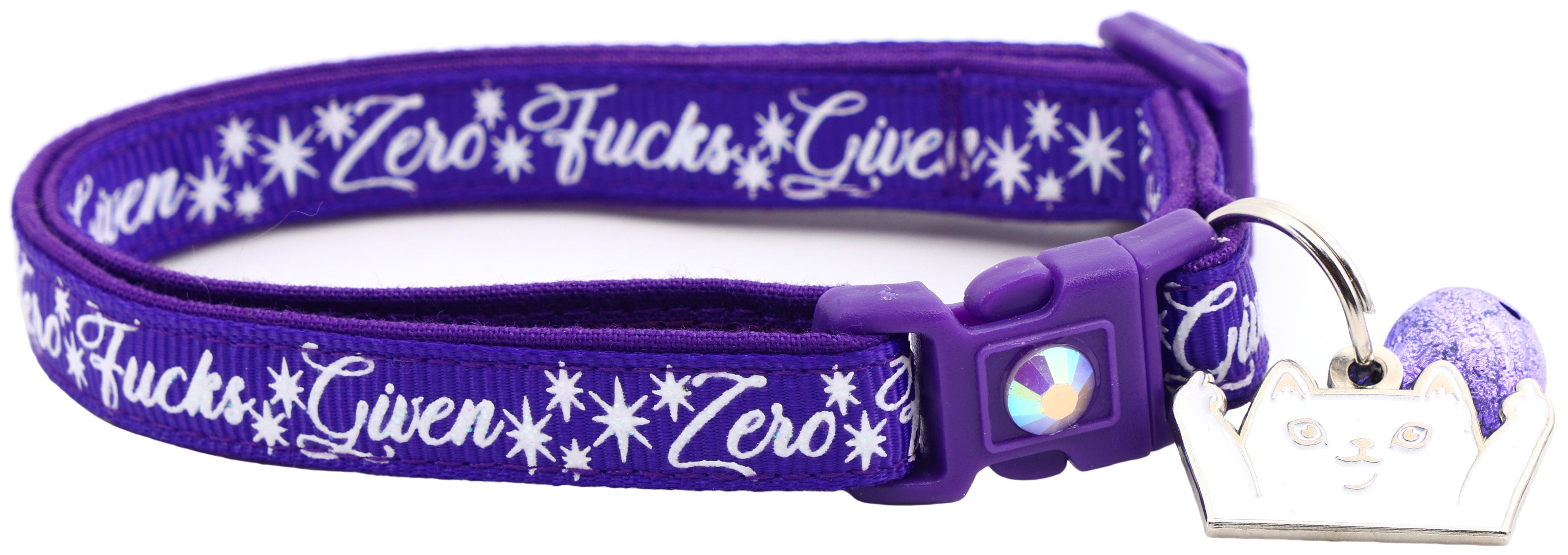 Zero Fucks Given Breakaway Cat Collar