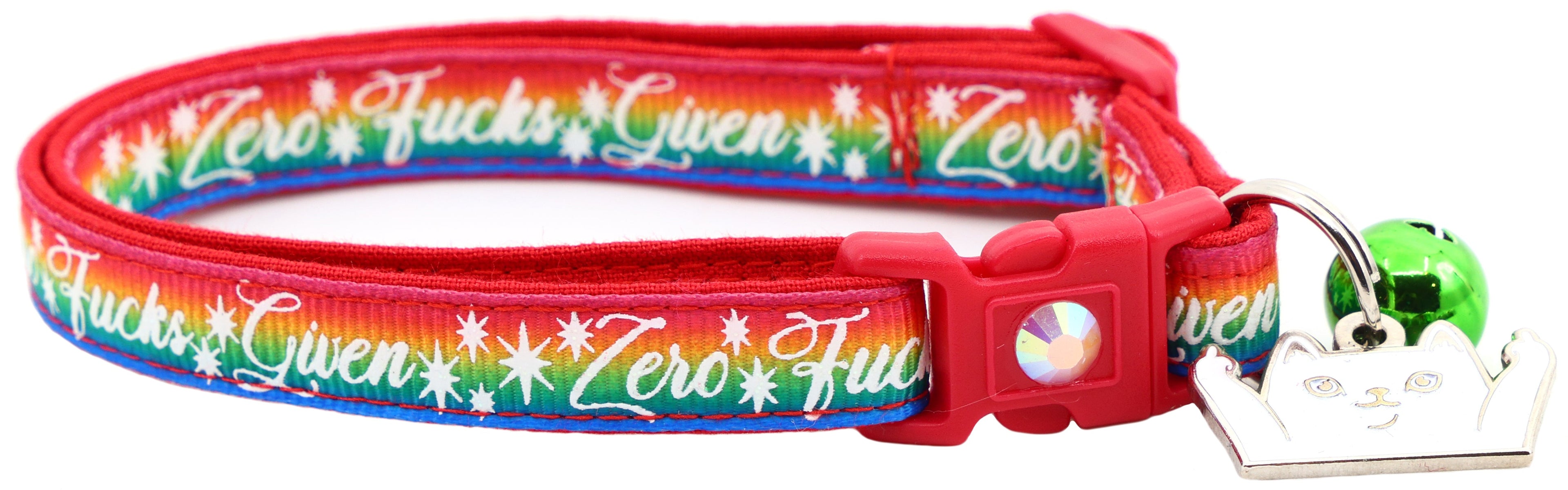 Zero Fucks Given Breakaway Cat Collar