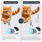 Interactive RC Cat Toy Car — Feather Tail, Smart Auto Mode & Obstacle Avoidance