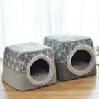 Convertible Velvet Pet Villa & Cozy Hideaway