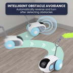 Interactive RC Cat Toy Car — Feather Tail, Smart Auto Mode & Obstacle Avoidance