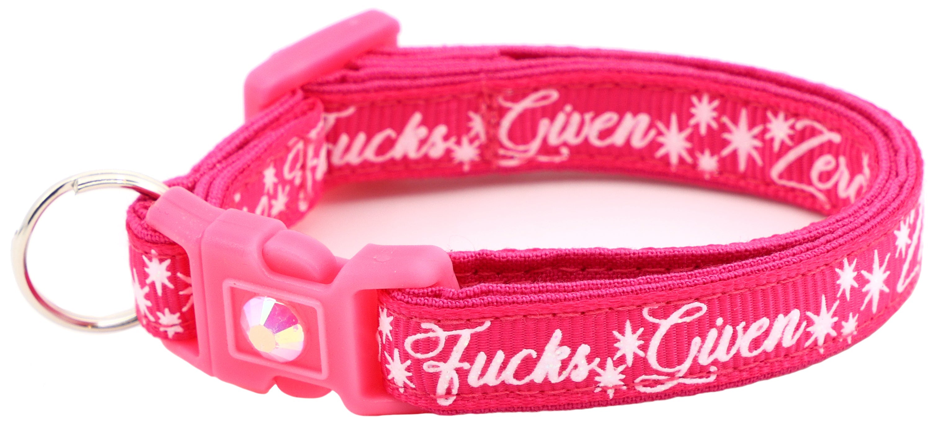 Zero Fucks Given Breakaway Cat Collar