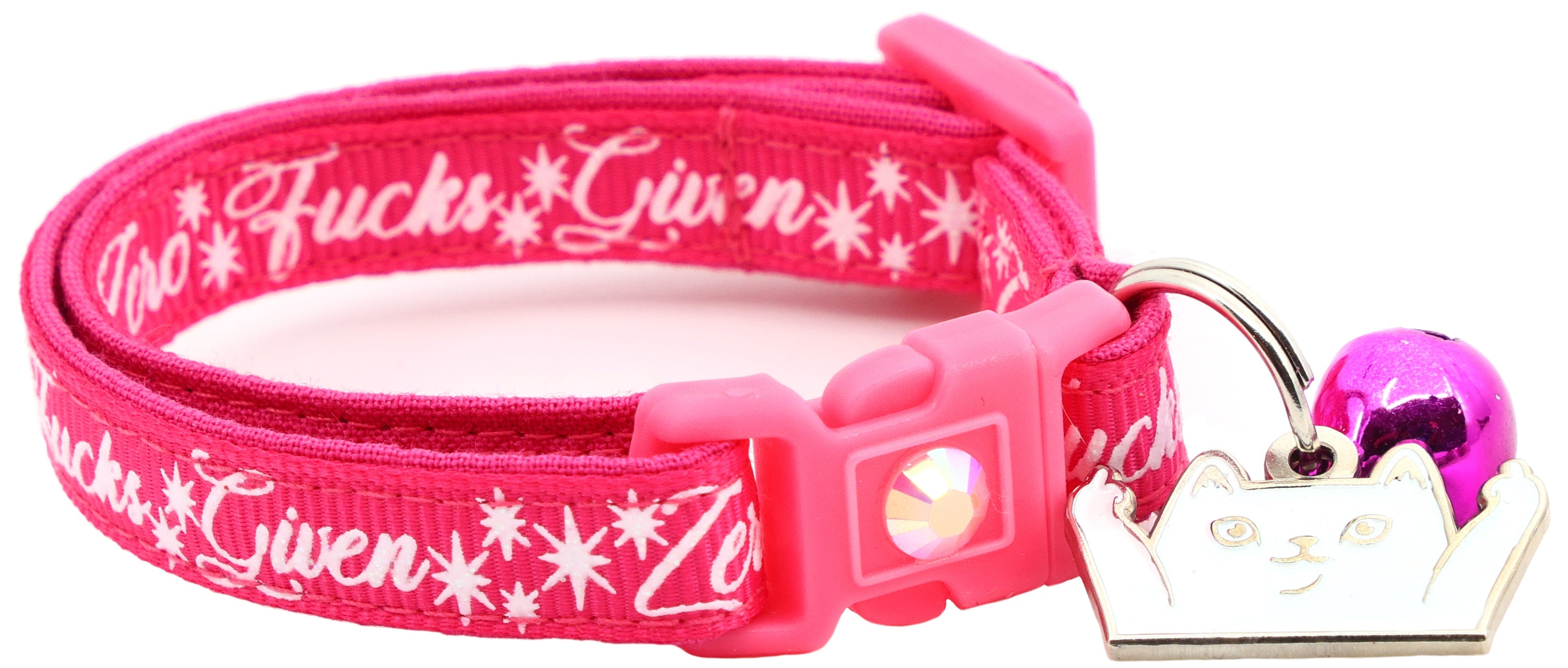 Zero Fucks Given Breakaway Cat Collar