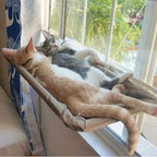 Suction cup cat window bed with breathable fabric