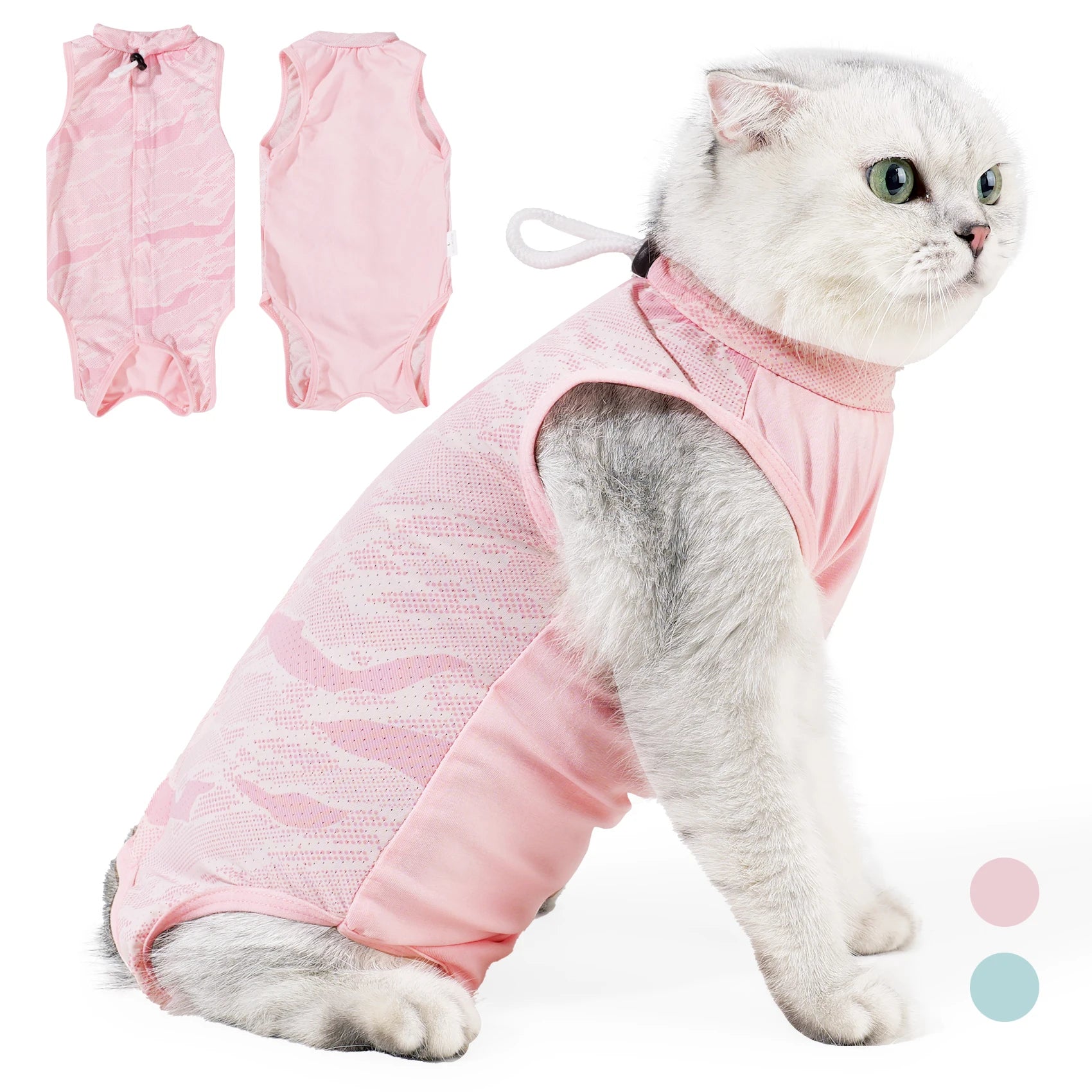 Cat Recovery Suit After Surgery – Breathable Post-Op Onesie for Cats | Spay & Neuter Wound Protection