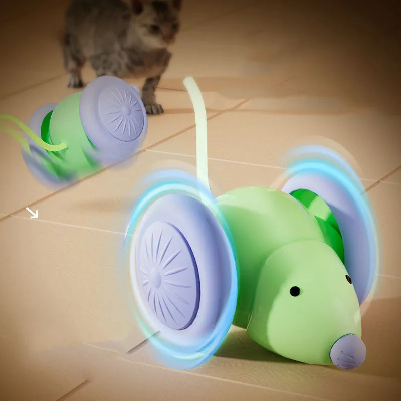 Touch-Activated Rolling Mouse Interactive Cat Toy