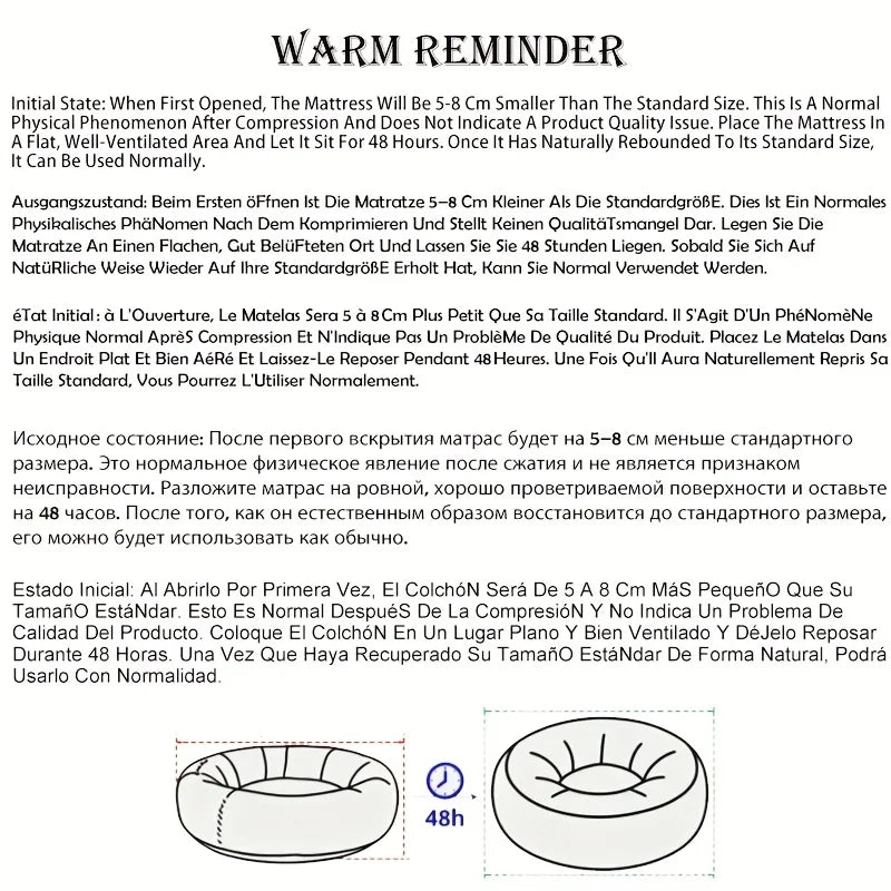 Orthopedic Oval Pet Bed – Low-Entry Calming Nest for Senior Cats & Small Dogs (Machine Washable)