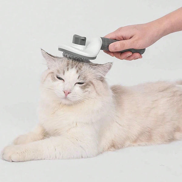 Cat & Dog Slicker Brush – Gentle Deshedding Grooming Brush for Long & Short Hair
