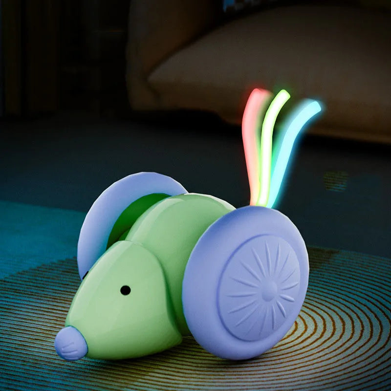 Touch-Activated Rolling Mouse Interactive Cat Toy