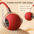 Rechargeable Smart Rolling Cat Ball With Fluffy Tail (Interactive Chase Toy)