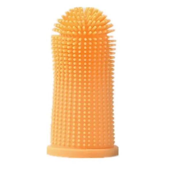 Silicone Finger Toothbrush for Cats & Dogs – Pet Dental Cleaning Brush with Travel Case