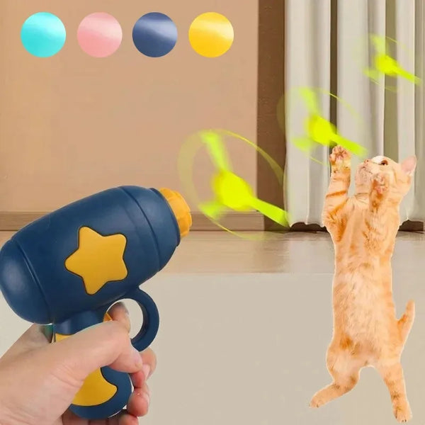 Flying Disc Launcher Interactive Cat Toy