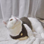 Cat clothes, warm lamb wool vest, autumn and winter teddy pomeranian pet winter clothes, cute korean clothes
