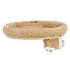 Wall Mounted Cat Climbing Shelves – Solid Wood Cat Wall Perch System with Steps, Hammock Bed & Sisal Scratch Areas
