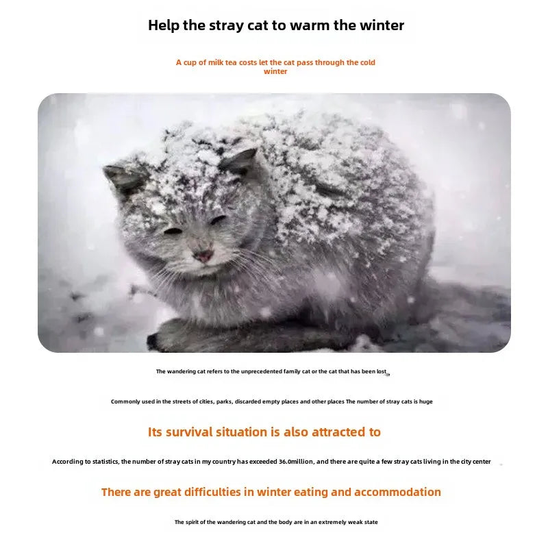 Thermal Outdoor Pet Cave – Weatherproof Feral Cat Shelter with Silver Insulation & Raised Feet