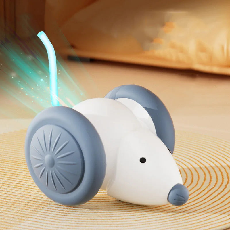 Touch-Activated Rolling Mouse Interactive Cat Toy