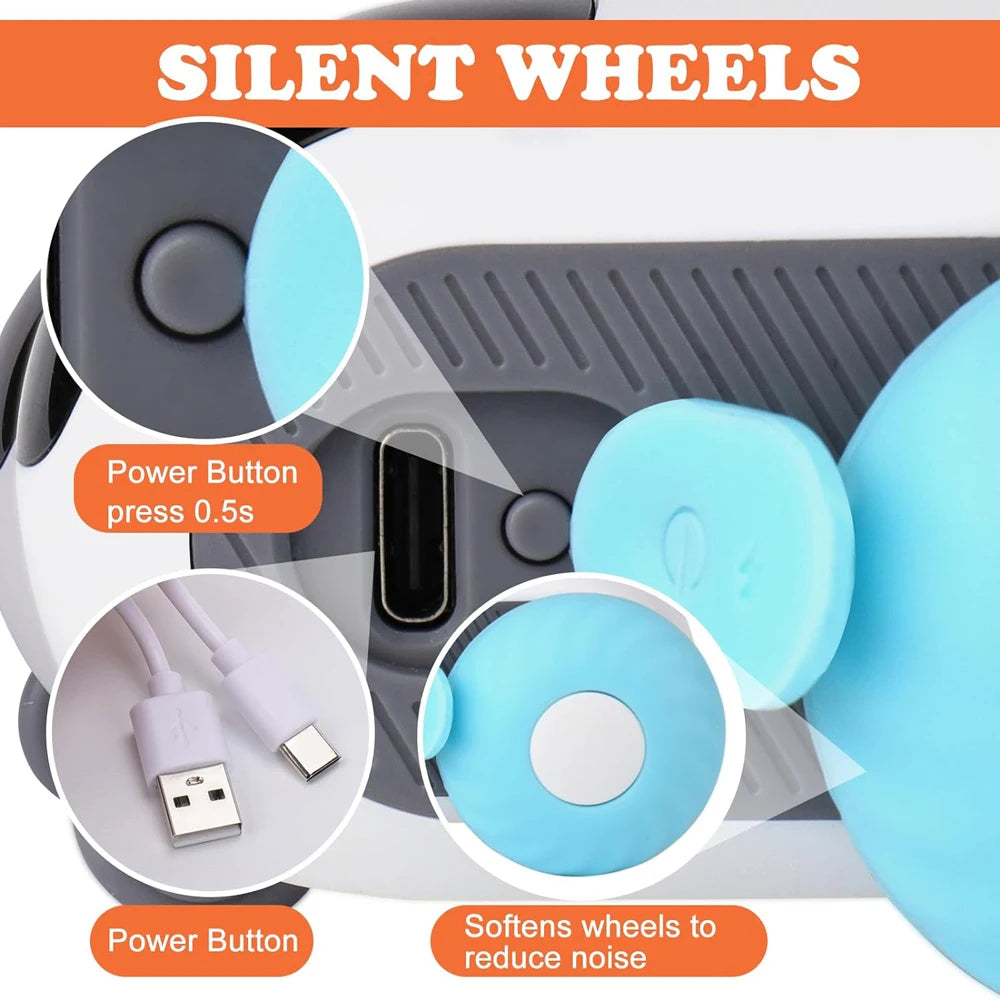 Interactive RC Cat Toy Car — Feather Tail, Smart Auto Mode & Obstacle Avoidance