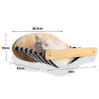 Cat wall steps and platform set for apartment-friendly catification