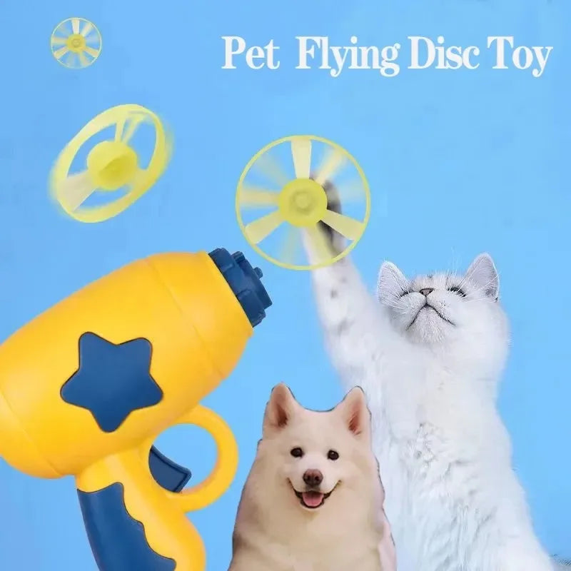 Flying Disc Launcher Interactive Cat Toy